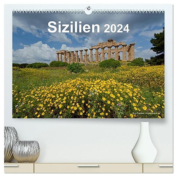 Sizilien 2024 (hochwertiger Premium Wandkalender 2024 DIN A2 quer), Kunstdruck in Hochglanz, Jörg Dauerer