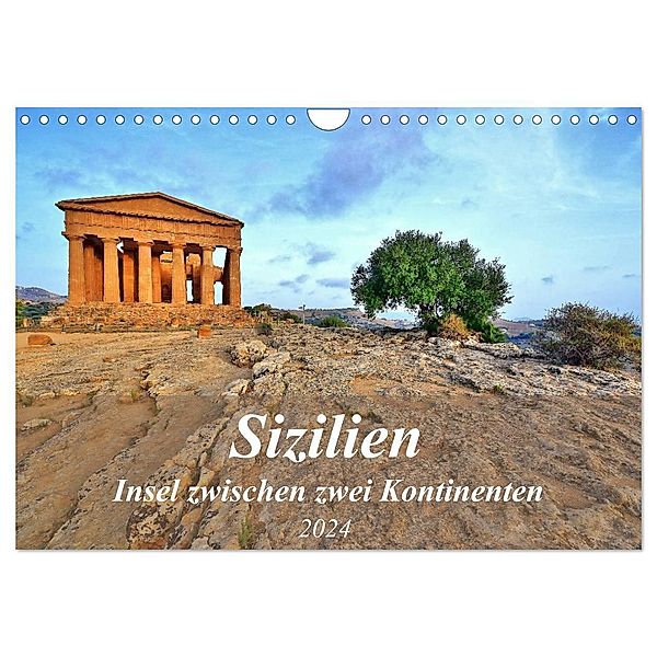 Sizilien - Insel zwischen zwei Kontinenten (Wandkalender 2024 DIN A4 quer), CALVENDO Monatskalender, Jutta Heusslein