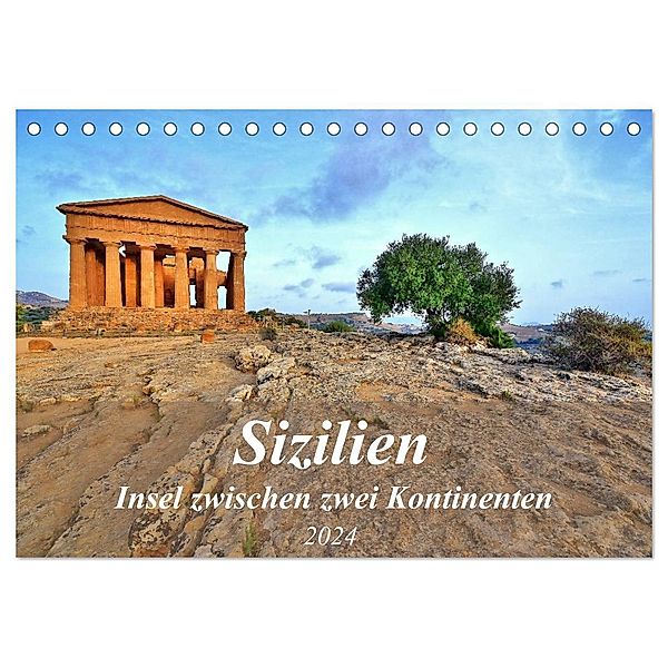 Sizilien - Insel zwischen zwei Kontinenten (Tischkalender 2024 DIN A5 quer), CALVENDO Monatskalender, Jutta Heusslein