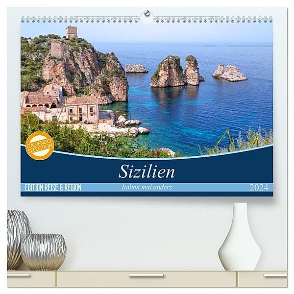 Sizilien - Italien mal anders (hochwertiger Premium Wandkalender 2024 DIN A2 quer), Kunstdruck in Hochglanz, Joana Kruse