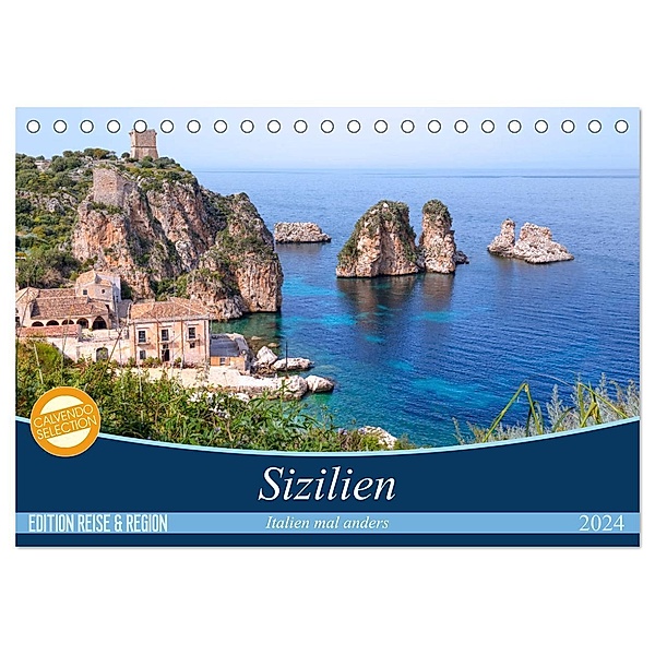 Sizilien - Italien mal anders (Tischkalender 2024 DIN A5 quer), CALVENDO Monatskalender, Joana Kruse