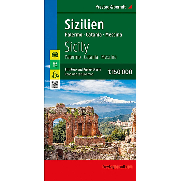 Sizilien, Strassen- und Freizeitkarte 1:150.000, freytag & berndt