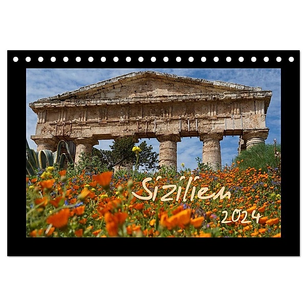 Sizilien (Tischkalender 2024 DIN A5 quer), CALVENDO Monatskalender, Flori0