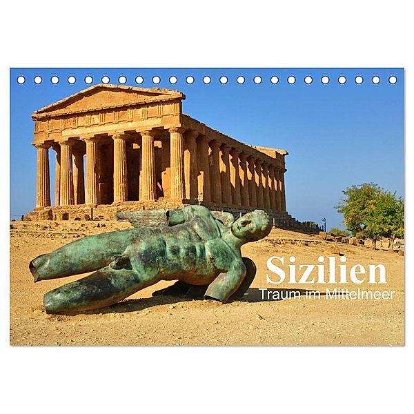 Sizilien - Traum im Mittelmeer (Tischkalender 2024 DIN A5 quer), CALVENDO Monatskalender, Hans-Josef und Ilona Jakobs