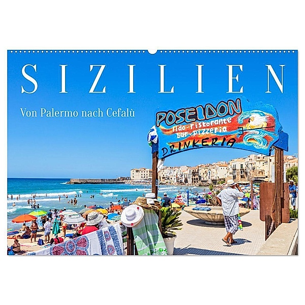 Sizilien - Von Palermo nach Cefalù (Wandkalender 2024 DIN A2 quer), CALVENDO Monatskalender, Dieter Meyer