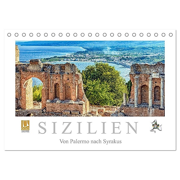 Sizilien - Von Palermo nach Syrakus (Tischkalender 2024 DIN A5 quer), CALVENDO Monatskalender, Dieter Meyer