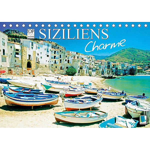 Siziliens Charme (Tischkalender 2019 DIN A5 quer), Calvendo