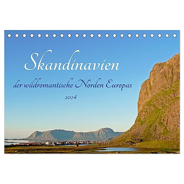 Skandinavien, der wildromantische Norden Europas (Tischkalender 2024 DIN A5 quer), CALVENDO Monatskalender, Konstanze Junghanns