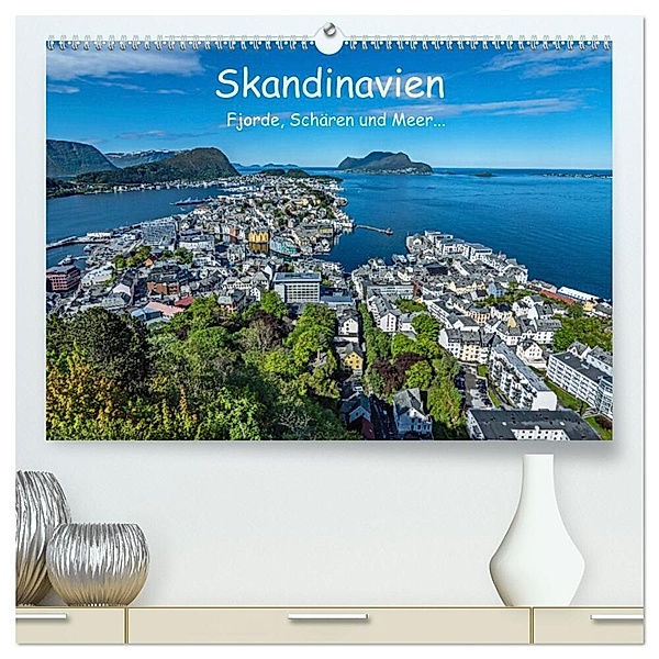 Skandinavien - Fjorde, Schären und Meer... (hochwertiger Premium Wandkalender 2024 DIN A2 quer), Kunstdruck in Hochglanz, Sascha Ferrari