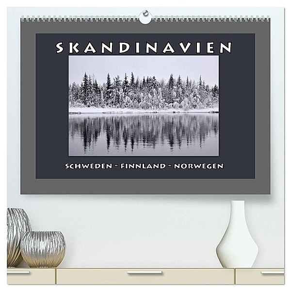SKANDINAVIEN (hochwertiger Premium Wandkalender 2024 DIN A2 quer), Kunstdruck in Hochglanz, Gugigei