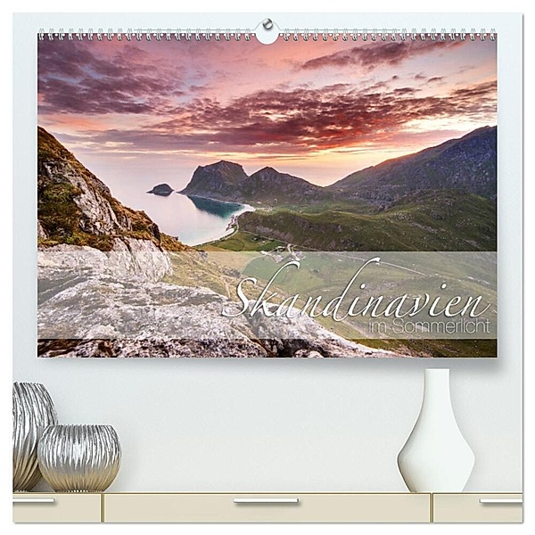 Skandinavien im Sommerlicht (hochwertiger Premium Wandkalender 2024 DIN A2 quer), Kunstdruck in Hochglanz, Stephanie Büchel