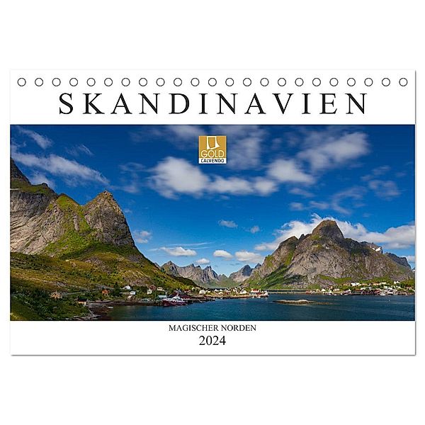 Skandinavien: Magischer Norden (Tischkalender 2024 DIN A5 quer), CALVENDO Monatskalender, Norman Preißler www.nopreis.de