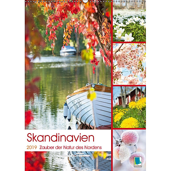 Skandinavien pur: Vom Zauber der Natur des Nordens (Wandkalender 2019 DIN A2 hoch), Calvendo