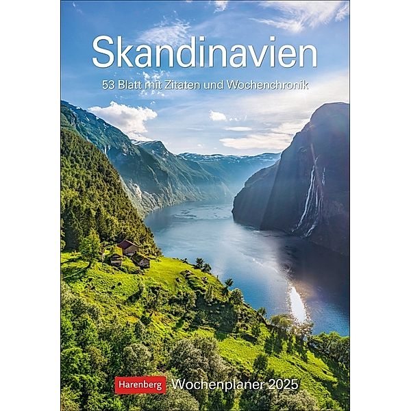 Skandinavien Wochenplaner 2025 - 53 Blatt mit Zitaten und Wochenchronik, Ulrike Issel