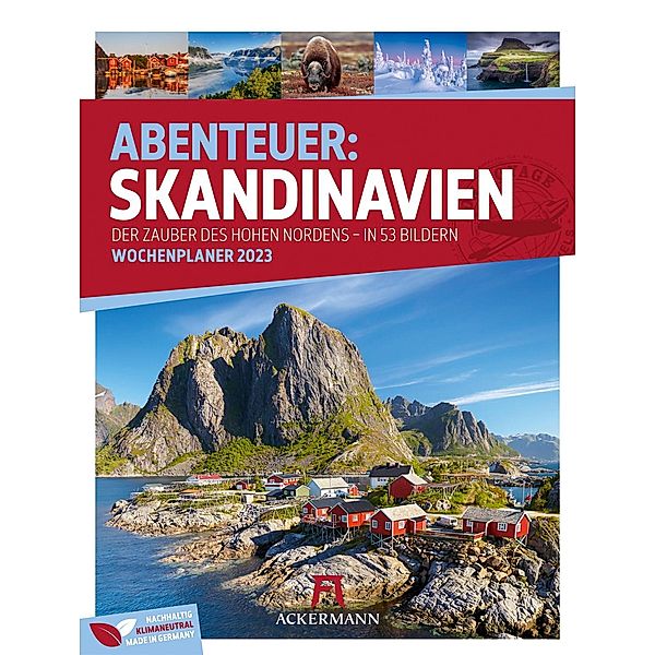 Skandinavien - Wochenplaner Kalender 2023, Ackermann Kunstverlag