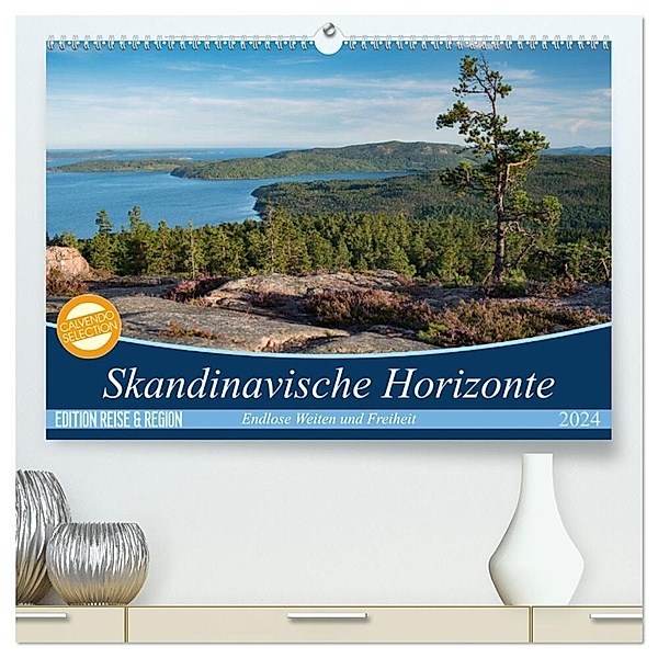 Skandinavische Horizonte (hochwertiger Premium Wandkalender 2024 DIN A2 quer), Kunstdruck in Hochglanz, Michael Jörrn