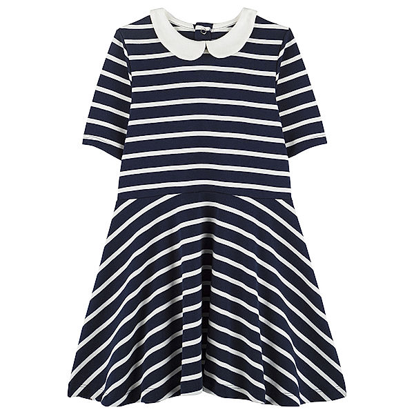 Petit Bateau Skater-Kleid PREPPY-CHIC gestreift in dunkelblau