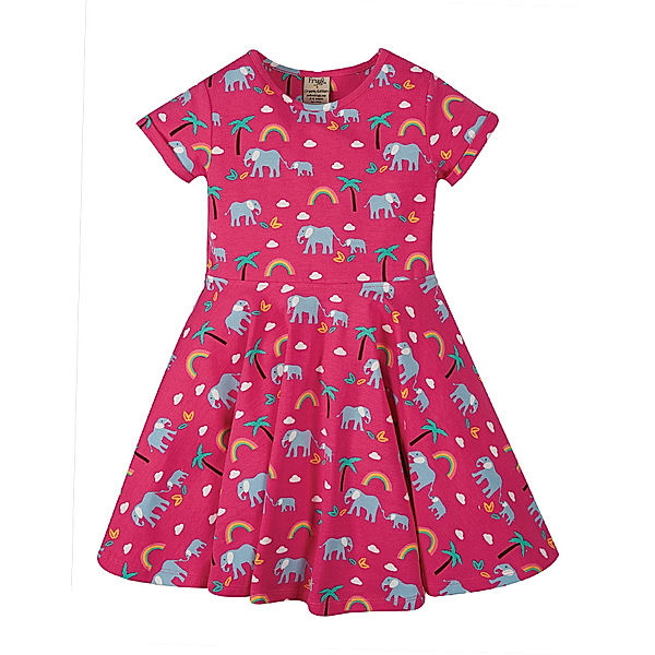 frugi Skater-Kleid SPRING – RAINBOW WALKS in pink