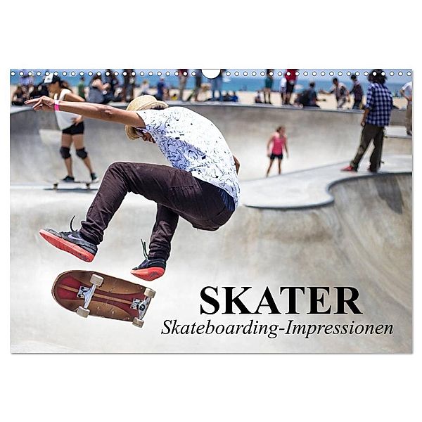 Skater. Skateboarding-Impressionen (Wandkalender 2024 DIN A3 quer), CALVENDO Monatskalender, Elisabeth Stanzer