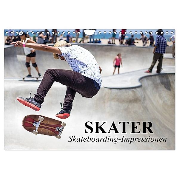 Skater. Skateboarding-Impressionen (Wandkalender 2024 DIN A4 quer), CALVENDO Monatskalender, Elisabeth Stanzer