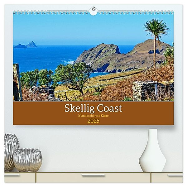 Skellig Coast - Irlands schönste Küste (hochwertiger Premium Wandkalender 2025 DIN A2 quer), Kunstdruck in Hochglanz, Calvendo, Christoph Stempel