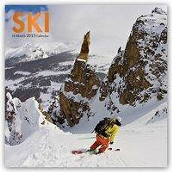 Ski 2019 Square Wall Calendar