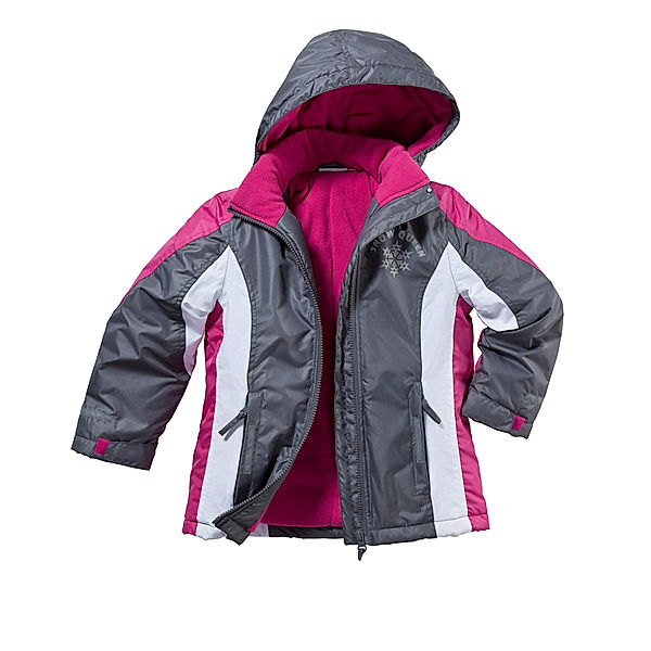 Ski-Jacke für Mädchen, fuchsia (Größe: 122/128)