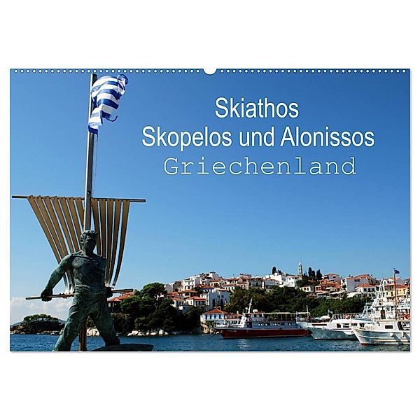 Skiathos Skopelos und Alonissos Griechenland (Wandkalender 2024 DIN A2 quer), CALVENDO Monatskalender, Peter Schneider