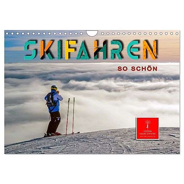 Skifahren - so schön (Wandkalender 2024 DIN A4 quer), CALVENDO Monatskalender, Peter Roder