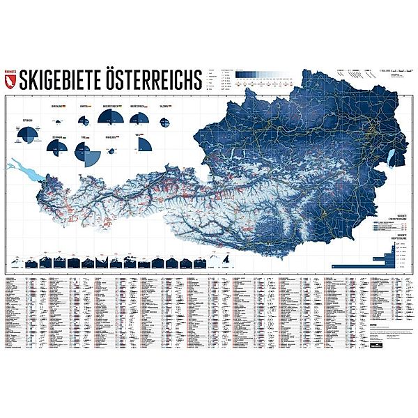 Skigebiete Österreichs, Planokarte, Lana Bragina, Stefan Spiegel