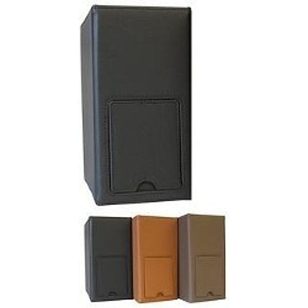 SKIN Premium Einband ADVOSKIN Gr. L (Sartorius) onyx-schwarz, mit ausklappbarer Buchstütze & Geschenkverpackung