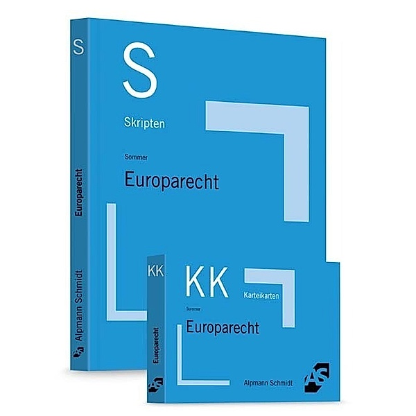 Skript Europarecht, m. Karteikarten Europarecht, Christian Sommer, Claudia Haack