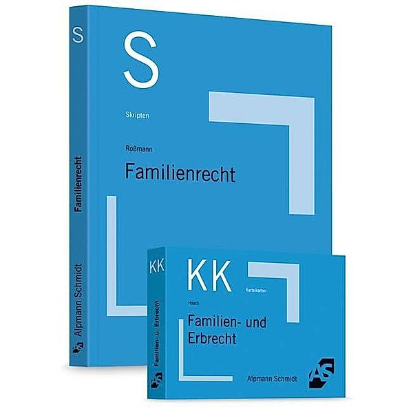 Skript Familienrecht, m. Karteikarten Familien- und Erbrecht, Claudia Haack, Franz-Thomas Roßmann