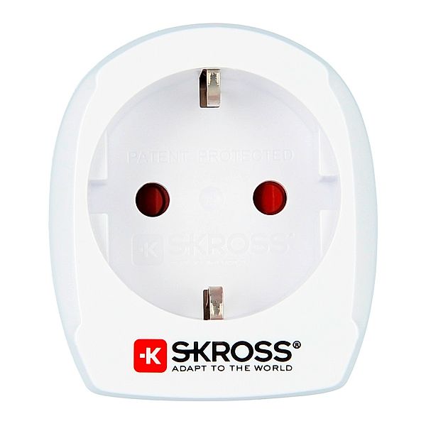 SKROSS Reisestecker Europe to Denmark, Weiss