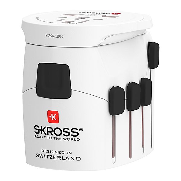 SKROSS Reisestecker Pro World (7A), Weiß