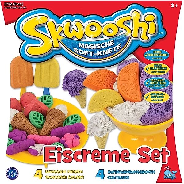 Beluga Skwooshi Soft-Knete Eiscreme Set 227g