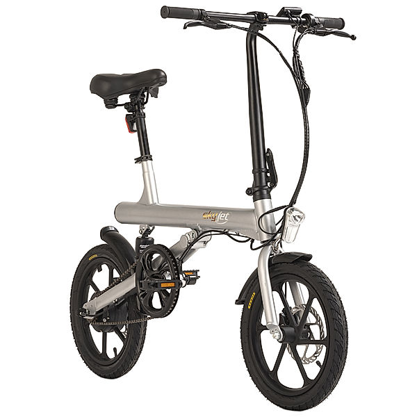 skyjet E-Faltrad 16'' Skyjet E-Bike 1S (Farbe: grau, Größe: 39 cm)