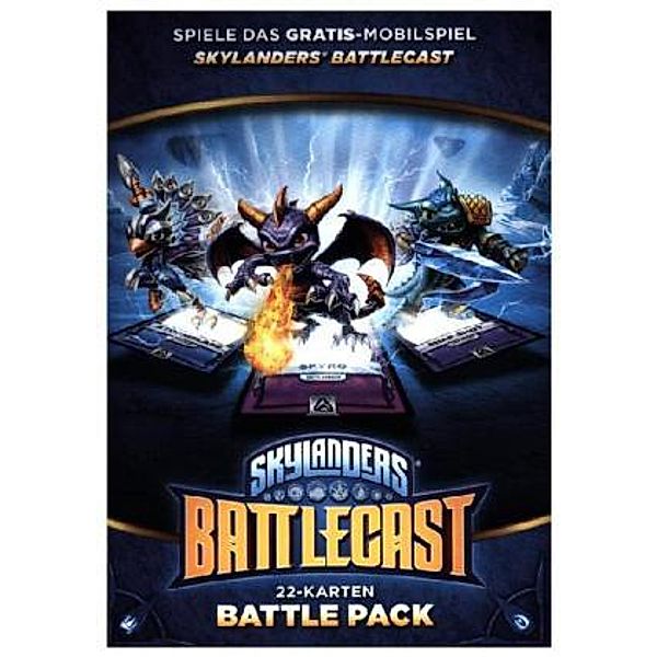 Skylanders Battlecast Battle Pack A (Spryo, SnapShot, Stomblade), 22 Karten