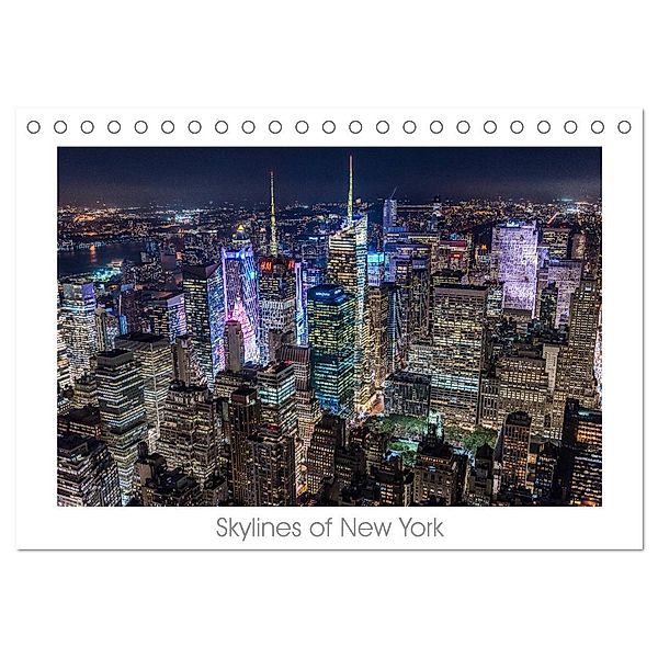 Skylines of New York (Tischkalender 2024 DIN A5 quer), CALVENDO Monatskalender, Stefan Schröder / ST-Fotografie