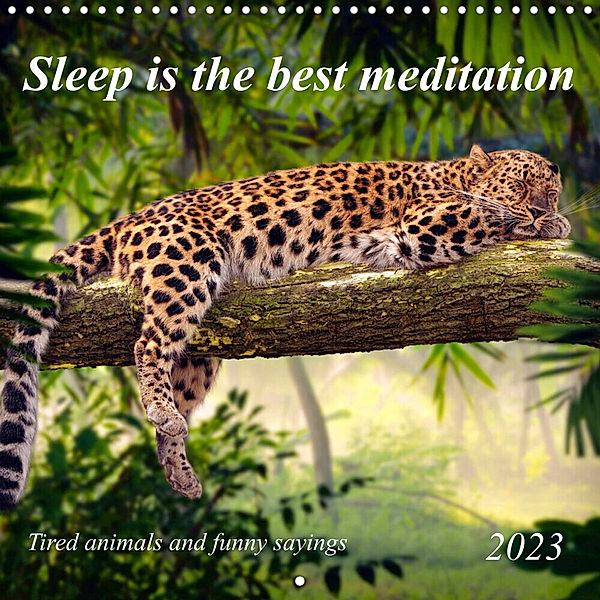 Sleep is the best meditation (Wall Calendar 2023 300 × 300 mm Square), Kerstin Waurick