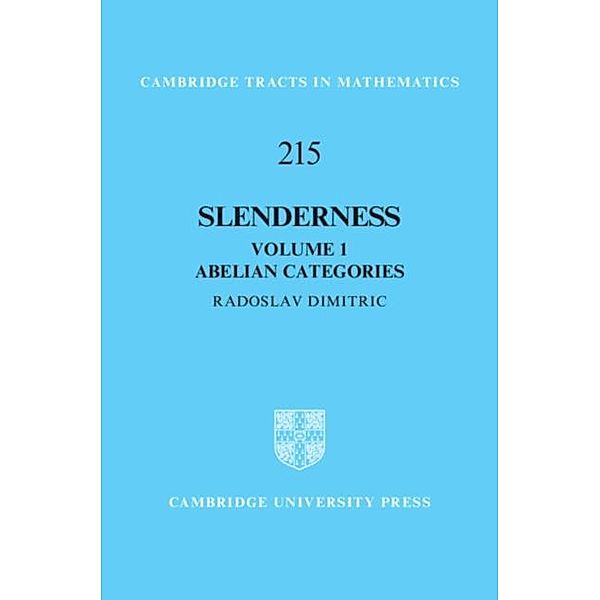 Slenderness: Volume 1, Abelian Categories, Radoslav Dimitric