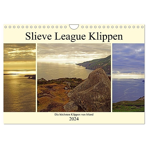 Slieve League Klippen die höchsten Klippen von Irland (Wandkalender 2024 DIN A4 quer), CALVENDO Monatskalender, Babett Paul - Babett's Bildergalerie