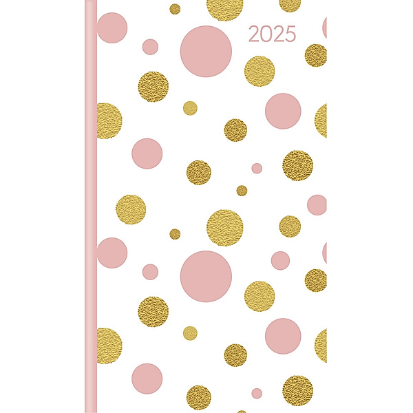 Slimtimer Style Punkte 2025 - Taschen-Kalender 9x15,6 cm - Weekly - 128 Seiten - Notiz-Buch - mit Info- und Adressteil - Alpha Edition