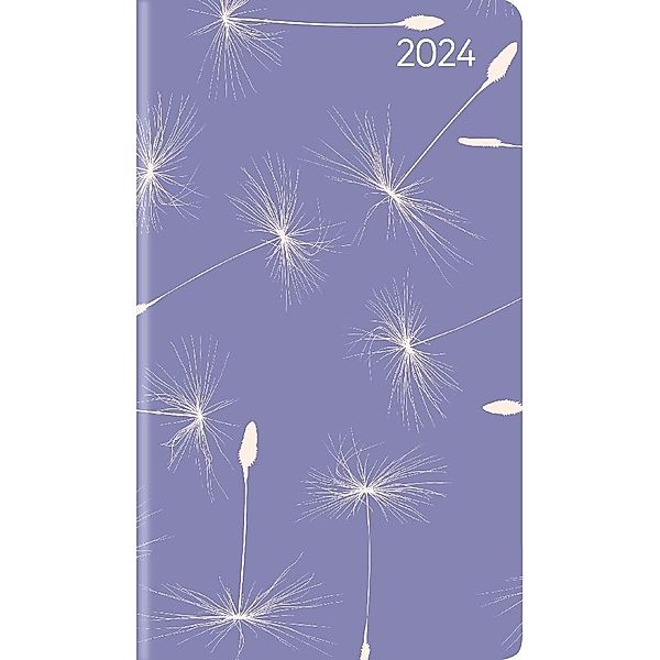 Slimtimer Style Pusteblume 2024 - Taschen-Kalender 9x15,6 cm - Weekly - 128 Seiten - Notiz-Buch - mit Info- und Adressteil - Alpha Edition