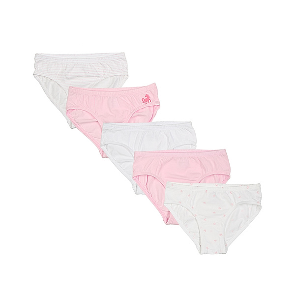 Schiesser Slip CLASSICS – PFERD 5er Pack in rosa/weiß
