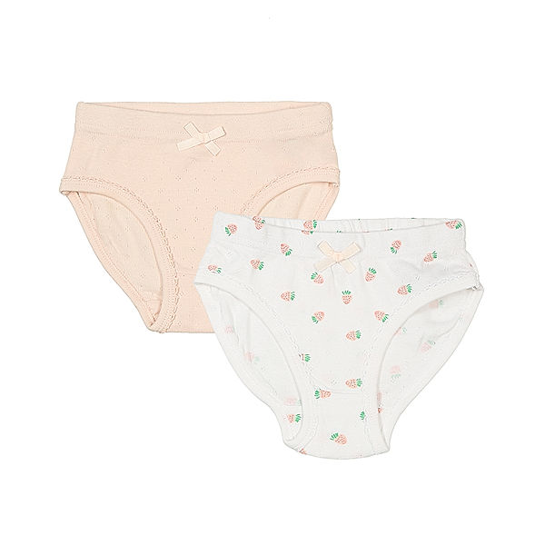 Jacky Slip ERDBEEREN 2er-Pack in pastellrosa/weiss