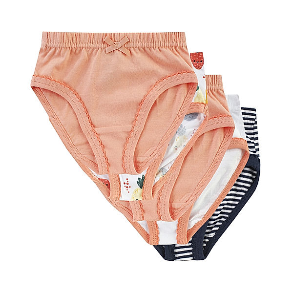 Jacky Slip FRUITS 5er-Pack in peach/navy