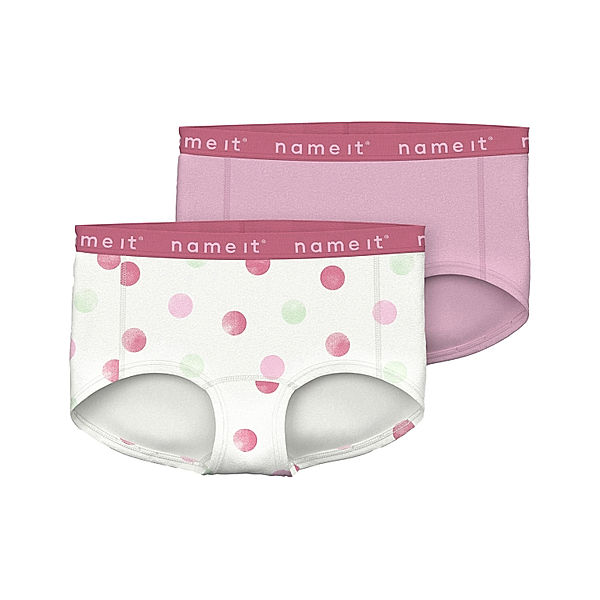 name it Slip NKFHIPSTER - DOT 2er Pack in pink lady