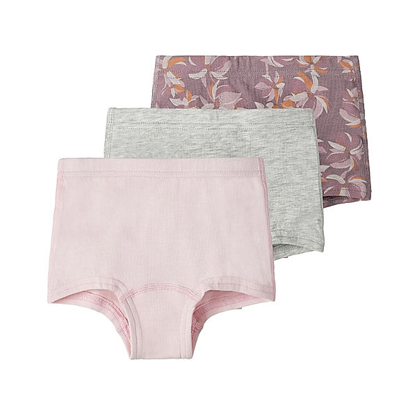 name it Slip NMFTIGHTS - FLOWER 3er Pack in elderberry