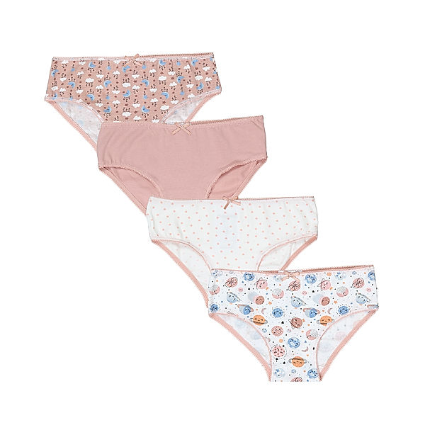 Mayoral Slip SPACE 4er Set in rosa